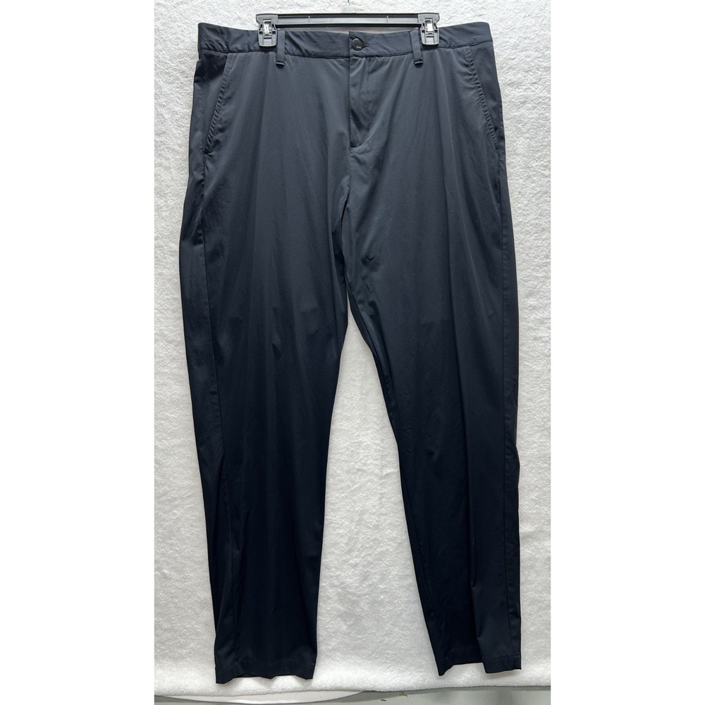 Swet Tailor Mens Size 38 Black Tech Commuter Chino Pants (S9)
